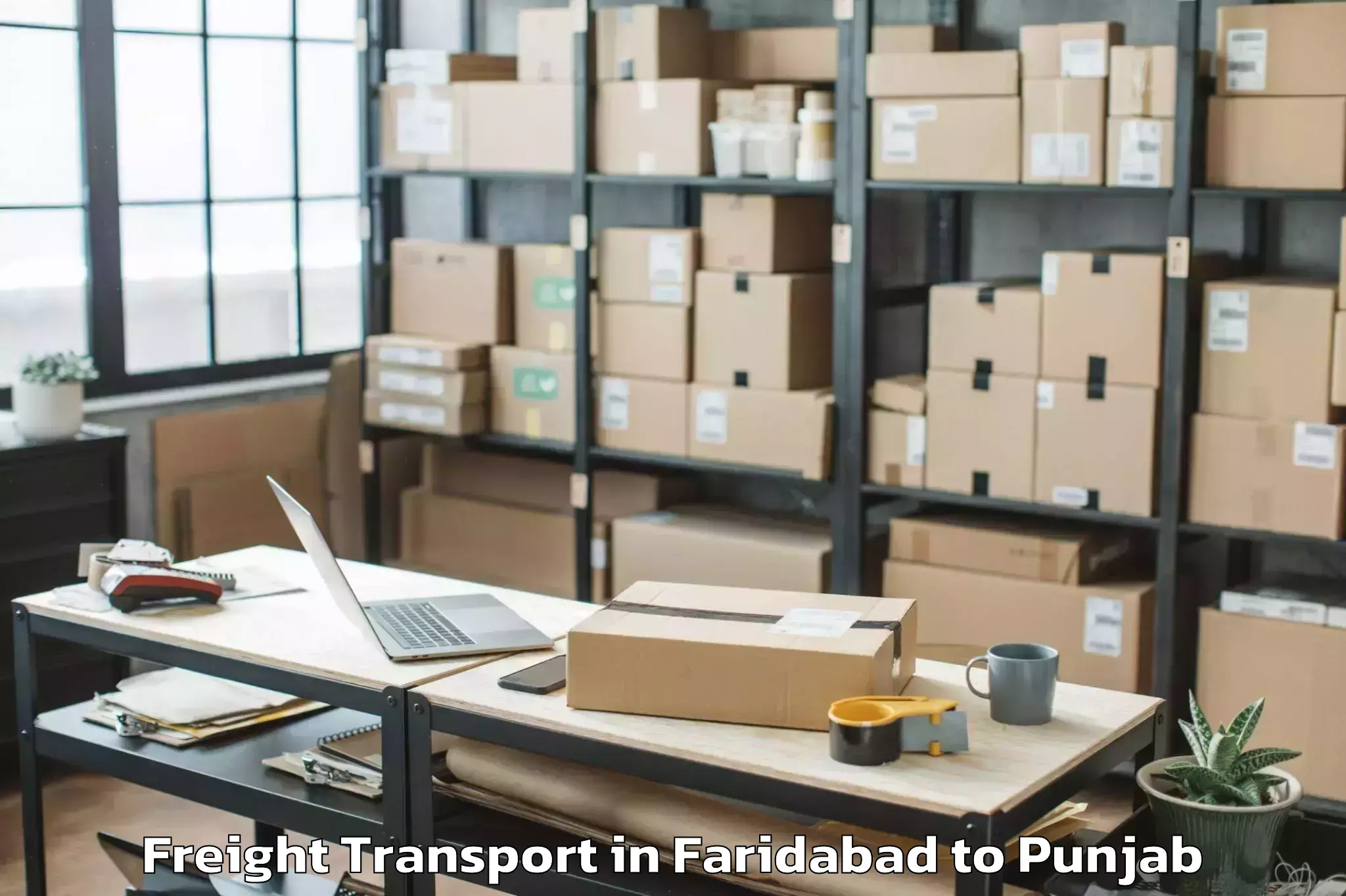 Book Your Faridabad to Dera Bassi Freight Transport Today